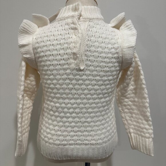 NWT Janie and Jack White Girls Sweater Size 12-18 Months - Picture 3 of 3